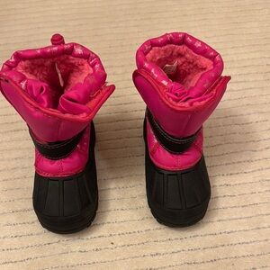 Athletech Kids Rain & Snow Boots - Pink and Black